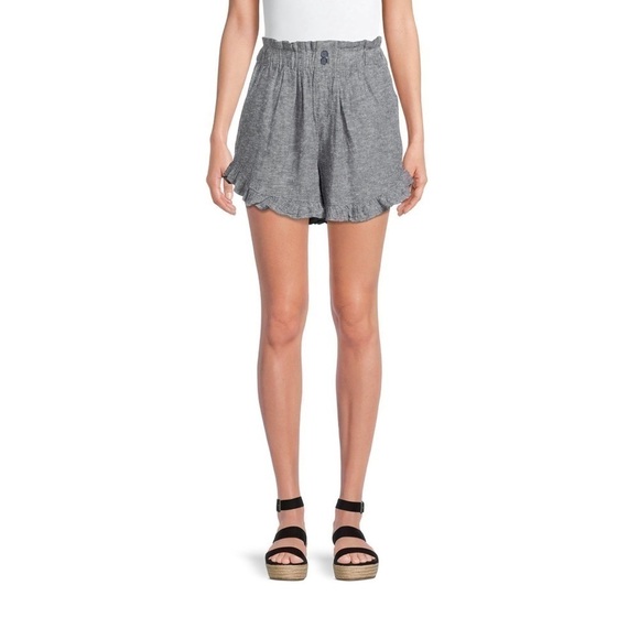 TIME and tru women’s linen blend shorts size medium - Picture 1 of 5